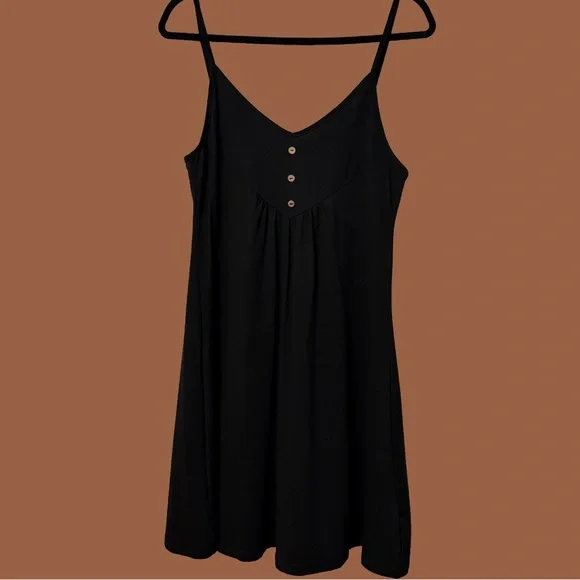 BOGO! Slip Dress with Button Detail - Picture 2 of 6